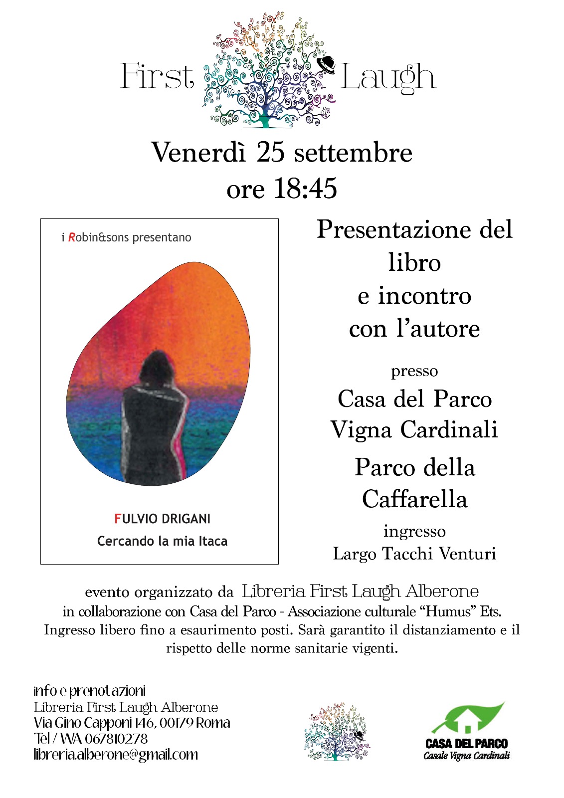 Presentazione di “Cercando la mia Itaca” a Roma il 25 Settembre